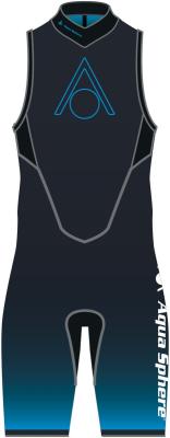  AQUASKIN SHORTY V3 MEN BLACK/TURQUOISE