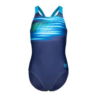 GIRL'S ARENA FADING SWIMSUIT V BACK L